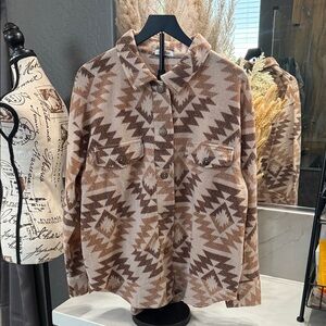 GeeGee women’s Aztec Pattern Jacket - Brown